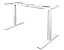 Schreibtischgestell elektrisch höhenverstellbar Josi | BxT 1200 - 1800 x 600 mm | Weiß | Novigami