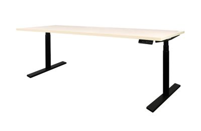 Schreibtisch elektrisch höhenverstellbar Josi | BxT 1400 x 800 mm | Gestell Grau | Eiche | Novigami