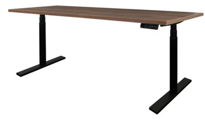 Schreibtisch elektrisch höhenverstellbar Josi | Stehpult | BxT 1400 x 800 mm | Gestell Weiß | Eiche | Novigami
