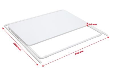 Klapptisch Leni | Höhenverstellbar | HxBxT 650-770 x 1000 x 600 mm | Weiß | Novigami