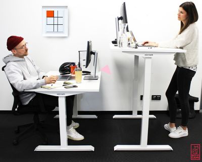 Schreibtischgestell elektrisch höhenverstellbar Ototo | BxT 1100 - 1700 x 686 mm | Schwarz | Novigami