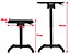 Stehpult Taio | Höhenverstellbarer Schreibtisch | Klappbar | HxBxT 71-115 x 600 x 500 mm | Schwarz | Novigami