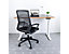 Ensemble de bureau | Bureau réglable en hauteur électriquement Josi | Blanc-multiplis | Largeur 120 cm | Chaise de bureau Konik incluse | Noir | Easy Deal Tamagai | Novigami