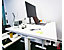 Piétement pour bureau assis-debout Ototo | LxP 1100 - 1700 x 686 mm | Boutons de mémorisation | Gris | Novigami