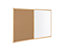 Kombitafel | Whiteboard und Kork-Pinnwand | BxH 60 x 40 cm | Weiß, Kork, Kieferrahmen | VE: 10 Stück | Certeo