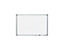 Whiteboard | lackierte Oberfläche | Magnethaftend | BxH 60 x 45 cm | Weiß, Aluminiumrahmen | Certeo