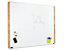 Whiteboard | Magnethaftende Oberfläche | BxHxT 75 x 115 x 12 cm | Weiß, Eiche | Certeo