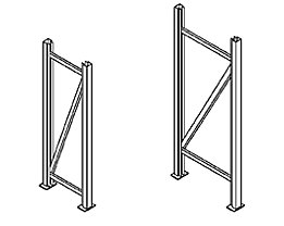Echelles de rayonnages pour charges lourdes - hauteur échelles 2000 mm