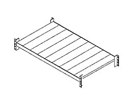 Niveau de rayonnage pour charges lourdes - longueur traverses 1800 mm
