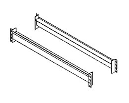 Traverses supports pour rayonnages pour charges lourdes, la paire - longerons pour plateaux en aggloméré, longueur 1350 mm