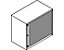 Bisley Rollladenschrank  | horizontal | Lichtgrau  | HxBxT 695 x 800 x 430 mm | 1 Fachboden | ET408/06/1S.LGAV7