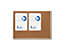 Korkboard | BxL 60 x 44,5 cm | Holz, Kork | Certeo