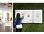 Whiteboard Earth-It Trio Maya | mit ausklappbaren Flügeln | BxH 90 x 60 cm | Silber, Weiß | Bi-Office
