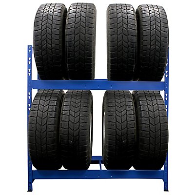 Schmales Reifenregal | Für bis zu 10 Reifen | HxBxT 1050 x 1100 x 350 mm | Certeo