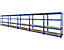 Mega Deal | 2x Werkstattregal | HxBxT 1800 x 1200 x 600 mm | Blau | Traglast pro Fachboden: 450 kg | Certeo