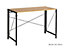Schreibtisch | Quick Desk | Melaminbeschichtet | HxBxT 750 x 1100 x 550 mm | Walnuss/schwarz | Certeo 
