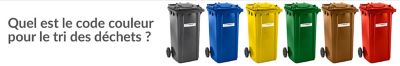 Quel est le code couleur pour le tri des déchets ?
