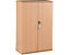 Armoire basse de bureau en bois | Hauteur 816 mm | 1 étagère | Blanc | Karbon | Certeo