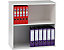 Bürobücherregale Karbon | H: 800 | 1 Fachboden | Weiß | Certeo