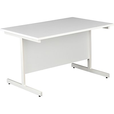 Table de réunion rectangulaire | LxPxH 1200 x 800 x 730 mm | Piétement blanc | Blanc | Karbon | Certeo