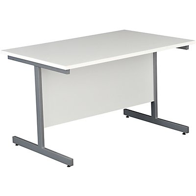 Table de réunion rectangulaire | LxPxH 1200 x 800 x 730 mm | Piétement graphite | Blanc | Karbon | Certeo