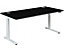 Schreibtisch elektrisch höhenverstellbarer | BxT 1200 x 800 mm | Weißer Rahmen | Weiß | Certeo