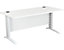 IT-Schreibtisch | BxTxH 1400 x 800 x 730 mm | Weißer Rahmen | Weiß | Certeo