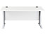 IT-Schreibtisch | BxTxH 1400 x 800 x 730 mm | Weißer Rahmen | Weiß | Certeo