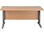 Schreibtisch mit Kabeldurchlass Karbon K5 | BxT 1200 x 800 mm | Graphit Rahmen | Weiß | Certeo