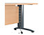 Schreibtisch mit Kabeldurchlass Karbon K5 | BxT 1200 x 800 mm | Graphit Rahmen | Weiß | Certeo