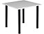 Table de réunion avec pieds tubulaires | Carrée| LxPxH 800 x 800 x 740 mm| Piétement argenté | Hêtre | Karbon | Certeo
