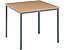 Flexi-Tisch Karbon | Quadratisch | BxTxH 600 x 600 x 725 mm | Graphit Rahmen| Buche | Certeo