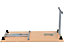 Table de bureau pliable rectangulaire | 1600 x 600 mm | Karbon | Certeo