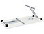 Table de bureau pliable rectangulaire | 1800 x 600 mm | Karbon | Certeo