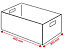 EURO-Behälter | Inhalt 27 l | LxBxH 400 x 300 x 320 mm | PP | Wände und Boden geschlossen  | Rot