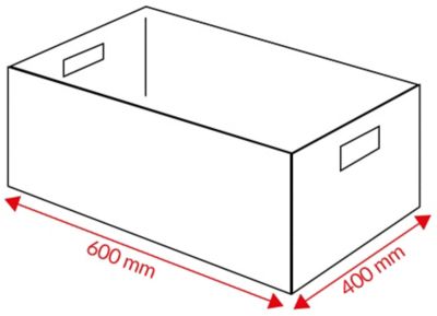 EURO-Behälter | Schwerlast | BxTxH 600 x 400 x 220 mm | Inhalt 44,3 l | Wände und Boden geschlossen | VE 4 Stk | Grifffarbe  Blau | allit