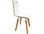 EOL | Chaise Evasion - 4 pieds |Assise Blanc 