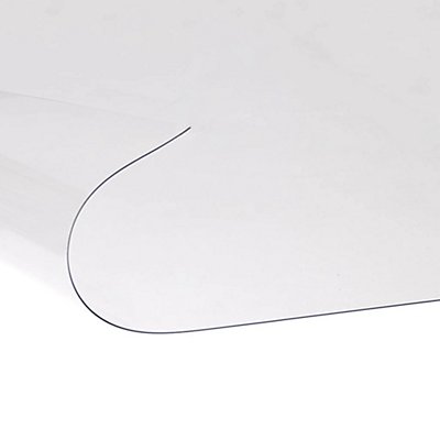 PVC Certeo Tapis protège-Sol Neo Tapis de Bureau Protection Sol Chaise à roulettes télétravail LXL 120 x 150 cm pour Moquette Transparent