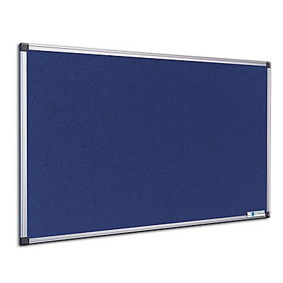 Certeo Pinnwand BxH 90 x 60 cm Filz Filztafel Moderationstafel Memoboard Blau