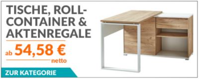 Tische, Rollcontainer und Aktenregale von Germania