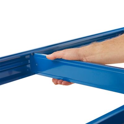 Stabiles Lagerregal | Tragkraft bis zu 600 kg pro Fachboden | HxBxT 1770 x 900 x 450 mm | Silber