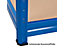 Stabiles Steckregal | Tragkraft bis zu 450 Kg pro Fachboden | 1770 x 2400 x 600 mm | Blau