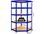 1x étagère industrielle pour charges lourdes + 1x étagère d'angle | Mega Deal | Bleu