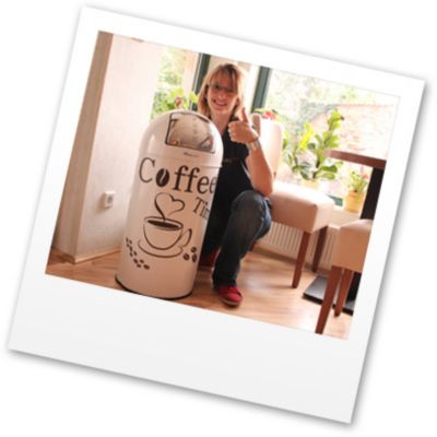 Inhaberin des Bistro No.1 Artern mit HIPPO Push-Abfallsammler