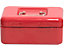 Geldkassette | Rot | HxBxT 90 x 200 x 160 mm | newpo