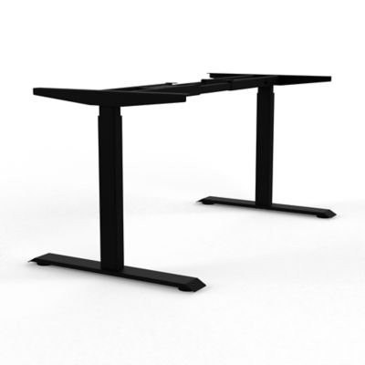 Tischgestell elektrisch höhenverstellbar | E-MORE 2M2S | HxB 695-1145 x 1100-1800 mm | reinweiß | Certeo