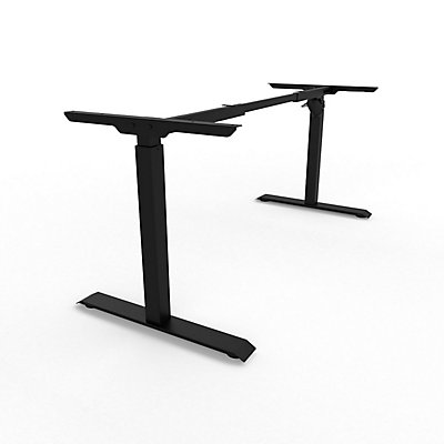 Tischgestell elektrisch höhenverstellbar | E-MORE 1M2S | HxB 695-1175 x 1000-1500 mm | verkehrsschwarz | Certeo