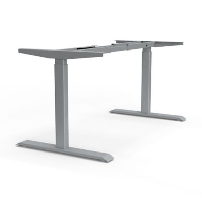 Tischgestell elektrisch höhenverstellbar | E-MORE 2M2S | HxB 695-1145 x 1100-1800 mm | reinweiß | Certeo
