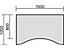 Schreibtisch | Elektrisch höhenverstellbar | BxTxH 1600 x 1000 x 625-1285 mm | Weiß-Silber | Geramöbel
