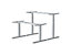Tischgestell elektrisch höhenverstellbar | E-MORE 2M3S | HxB 610-1270 x 1100-1800 mm | reinweiß | Certeo